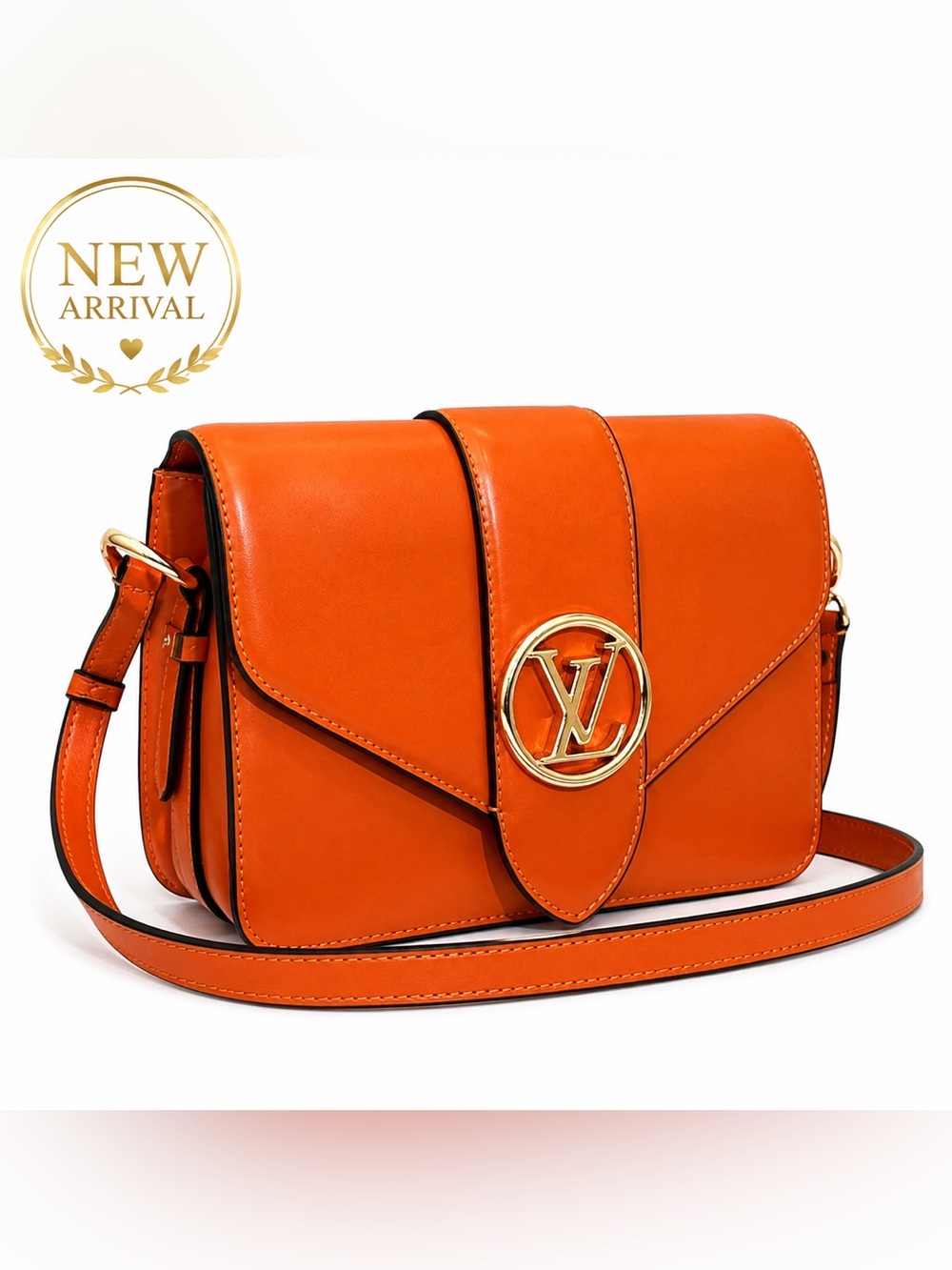 🧡 Orange Logo Crossbody / Shoulder Bag —B-Level Quality